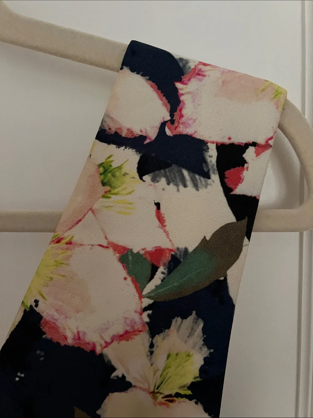 J. Crew Collection Floral V-Neck Fit & Flare Dress in Navy and Cream (2)